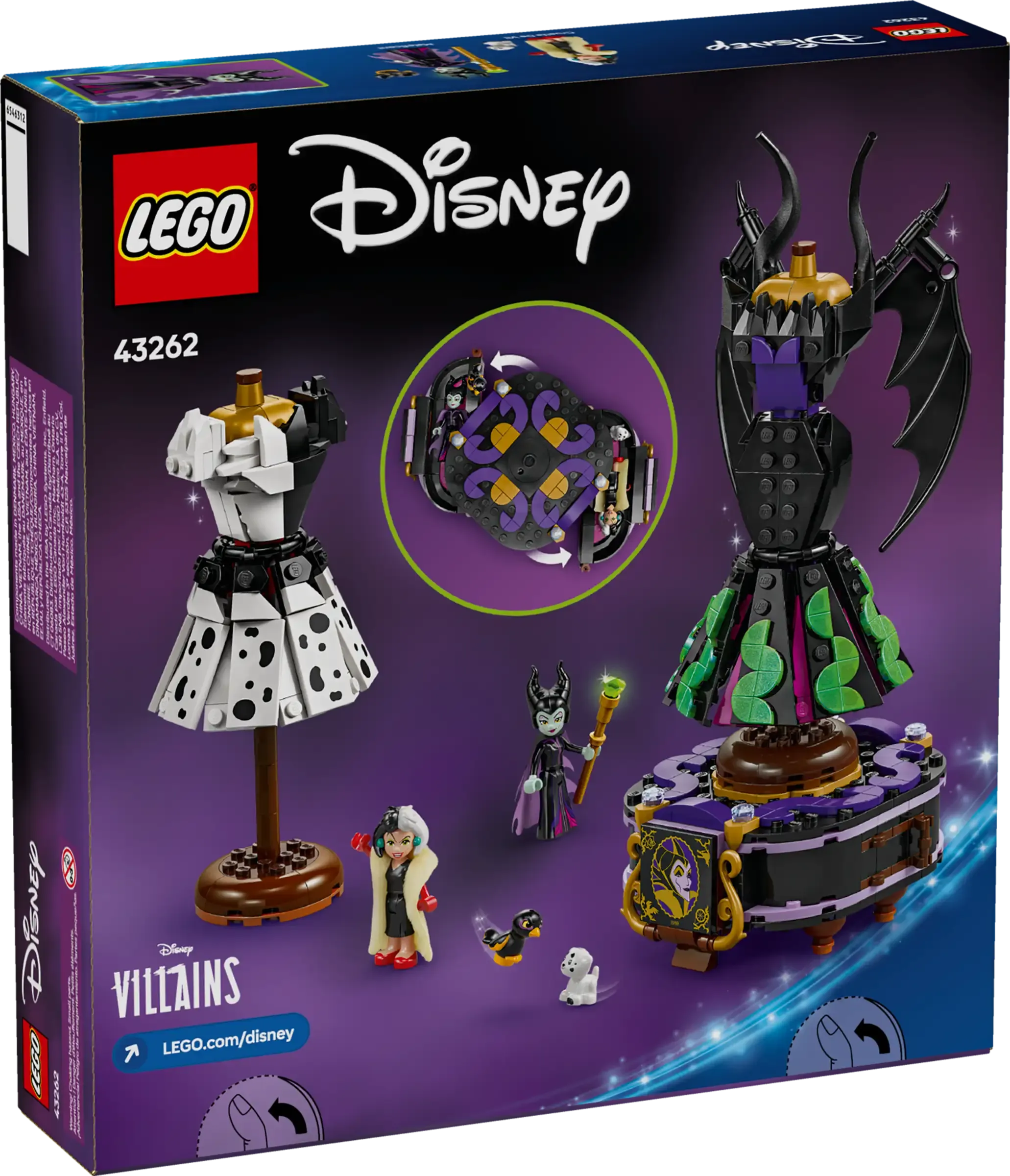 LEGO DISNEY 43262 Maleficent's and Cruella De Vil's Dresses