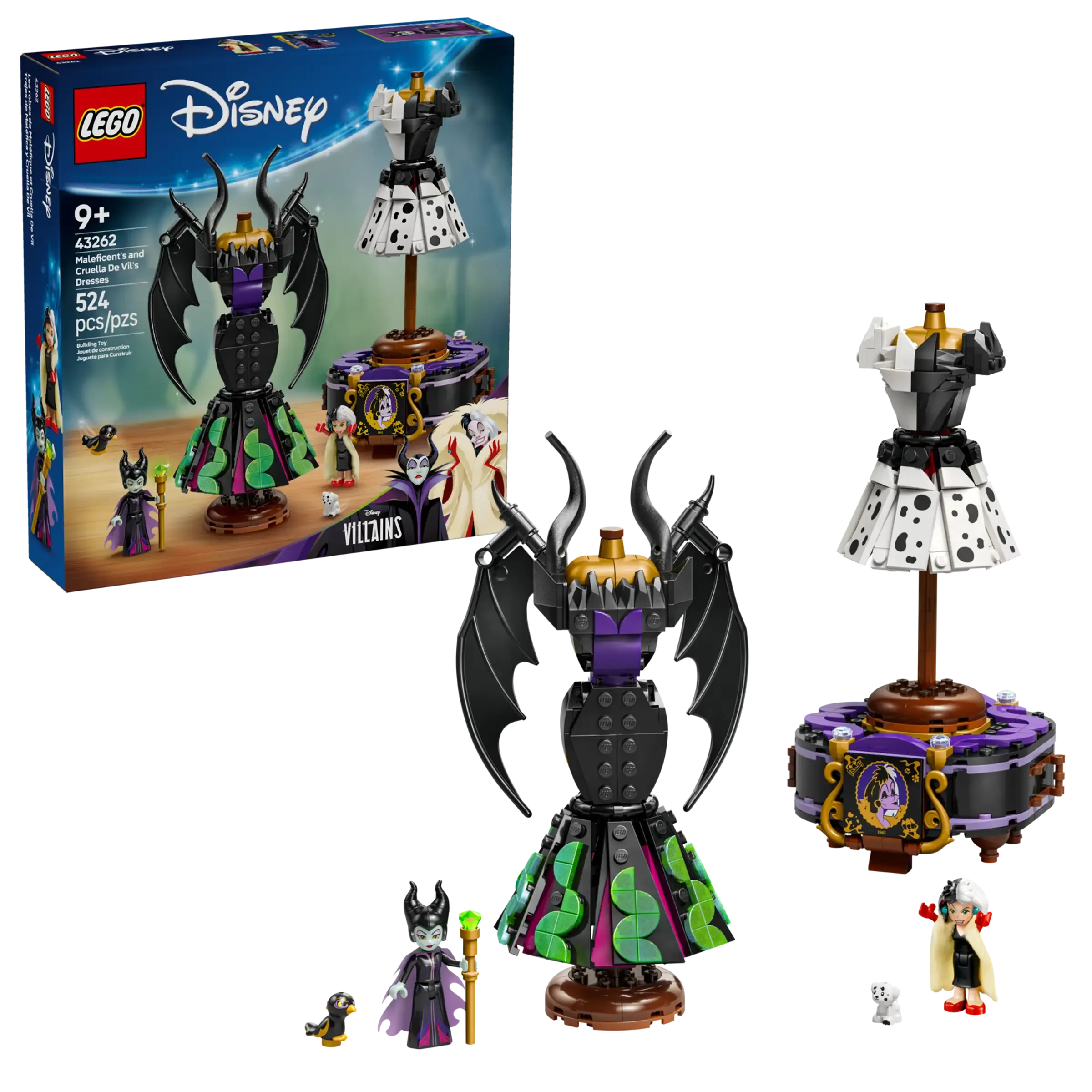 LEGO DISNEY 43262 Maleficent's and Cruella De Vil's Dresses