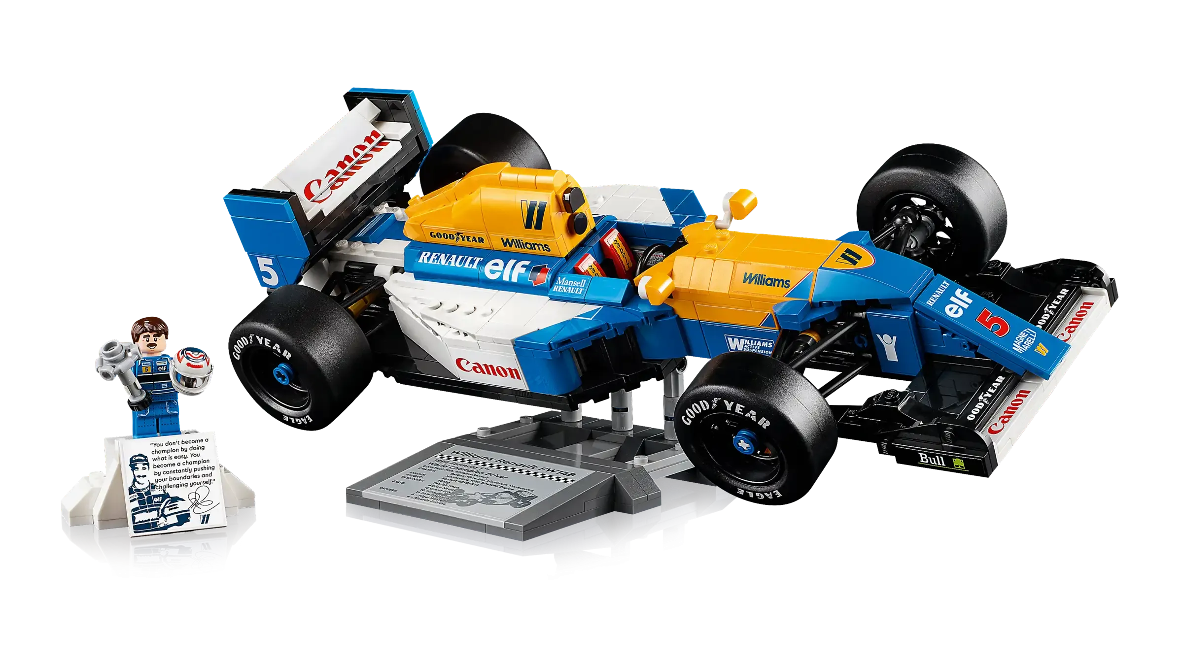 LEGO ICONS 10353 Williams Racing FW14B & Nigel Mansell