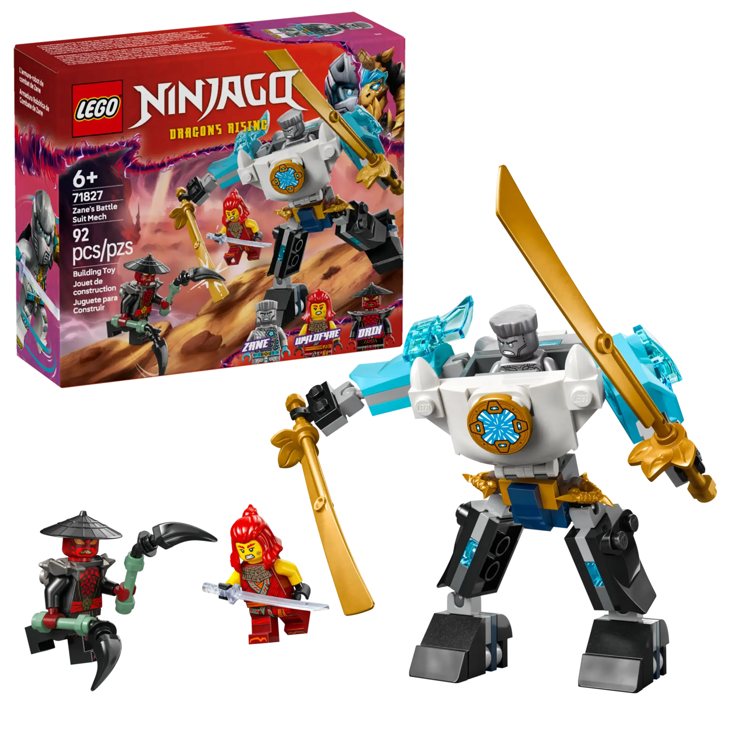 LEGO NINJAGO 71827 Zane's Battle Suit Mech