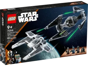 LEGO STAR WARS 75348 Star Wars Mandalorian Fang Fighter vs TIE Interceptor