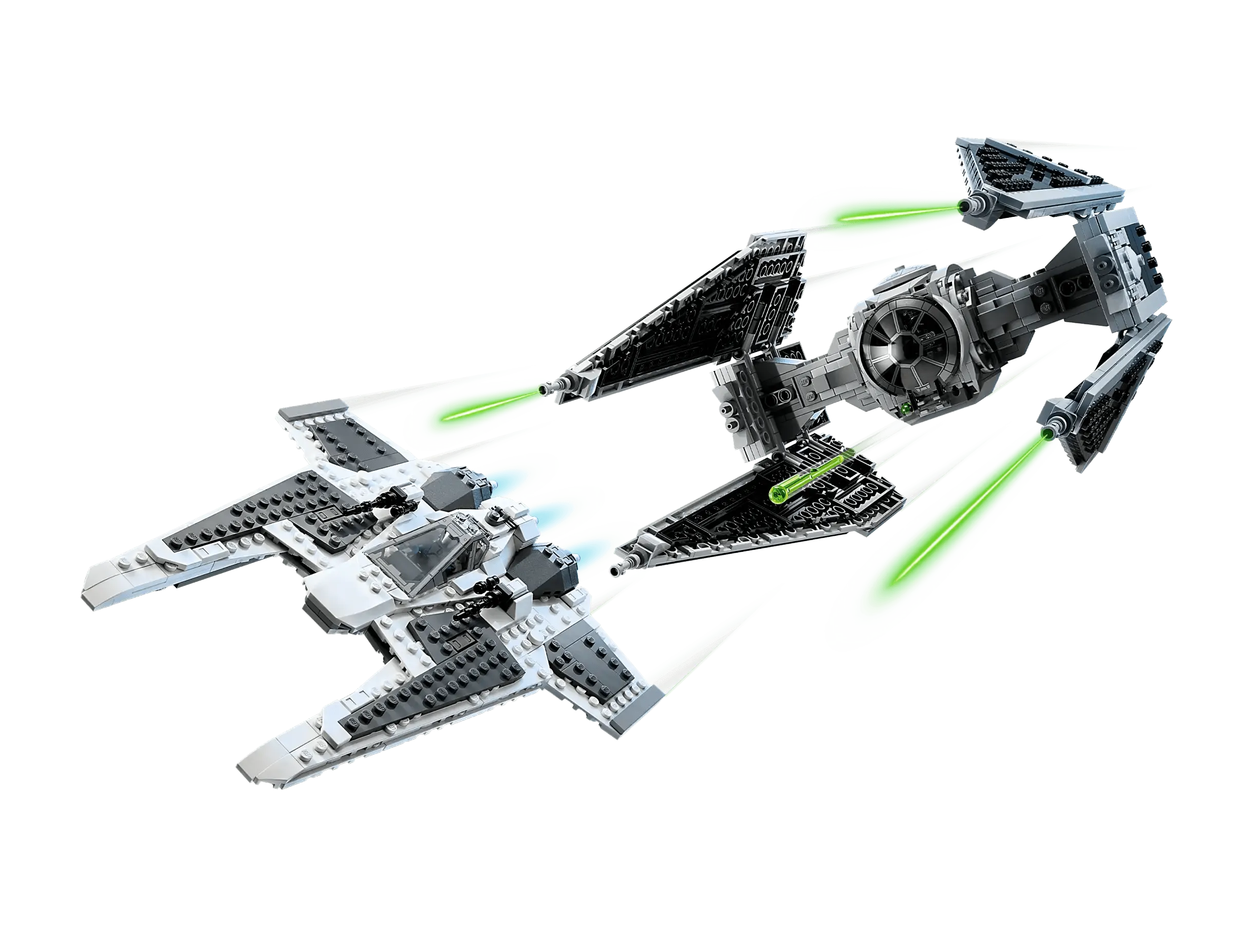 LEGO STAR WARS 75348 Star Wars Mandalorian Fang Fighter vs TIE Interceptor