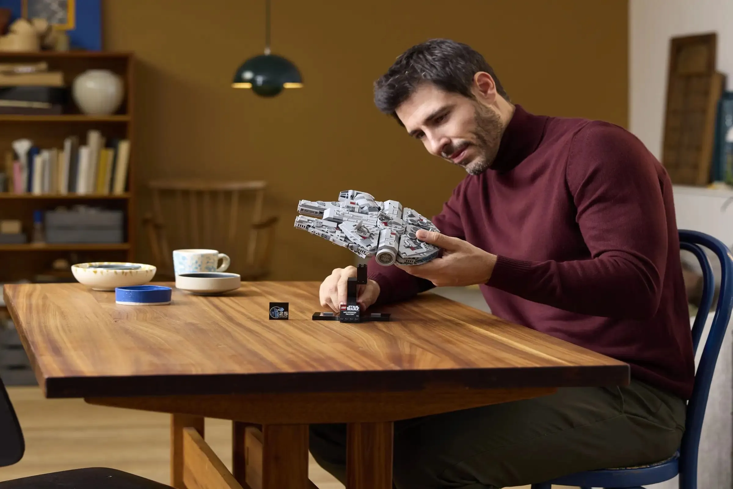 LEGO STAR WARS 75375 Millennium Falcon Model Set for Adults