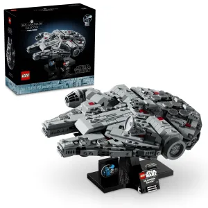 LEGO STAR WARS 75375 Millennium Falcon Model Set for Adults