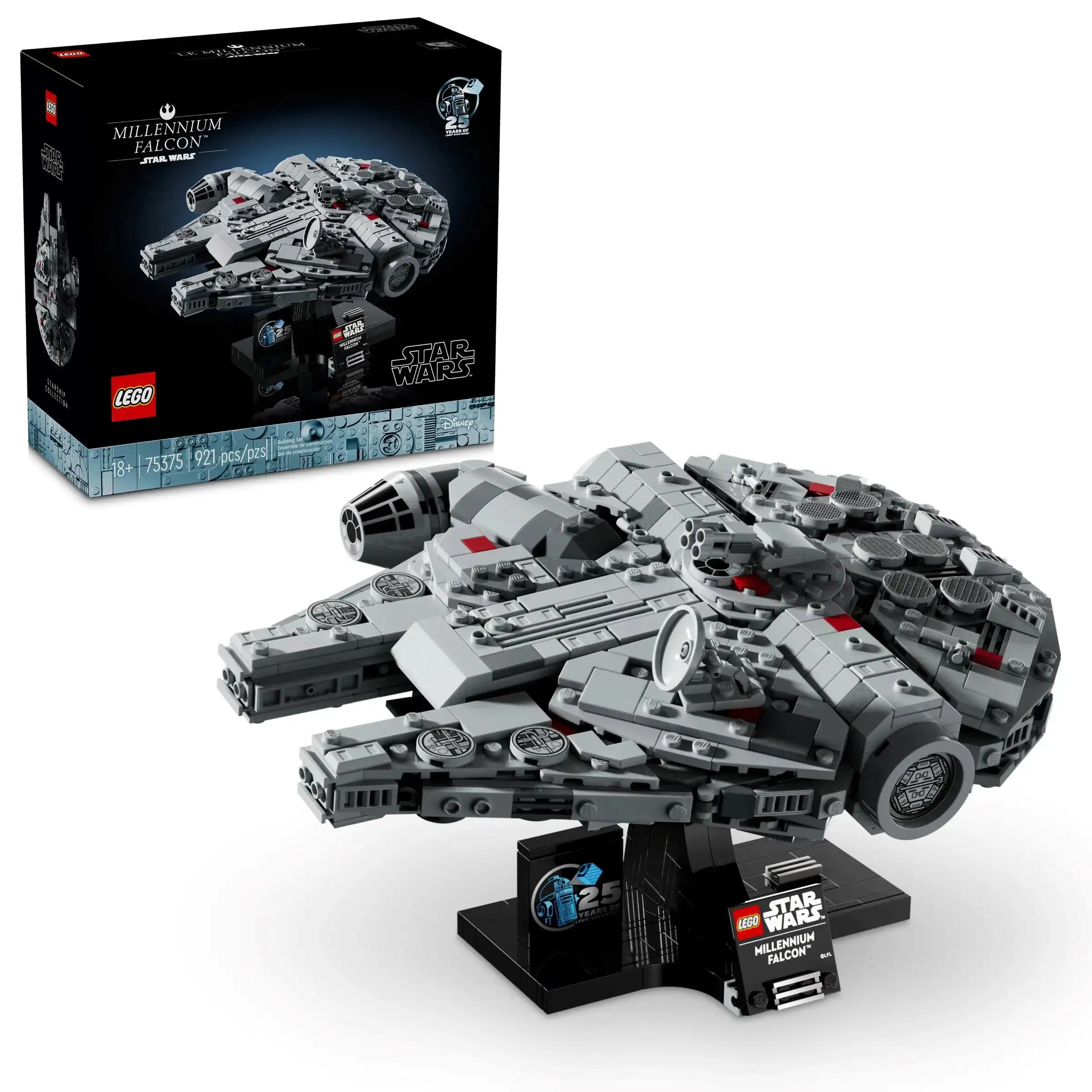 LEGO STAR WARS 75375 Millennium Falcon Model Set for Adults