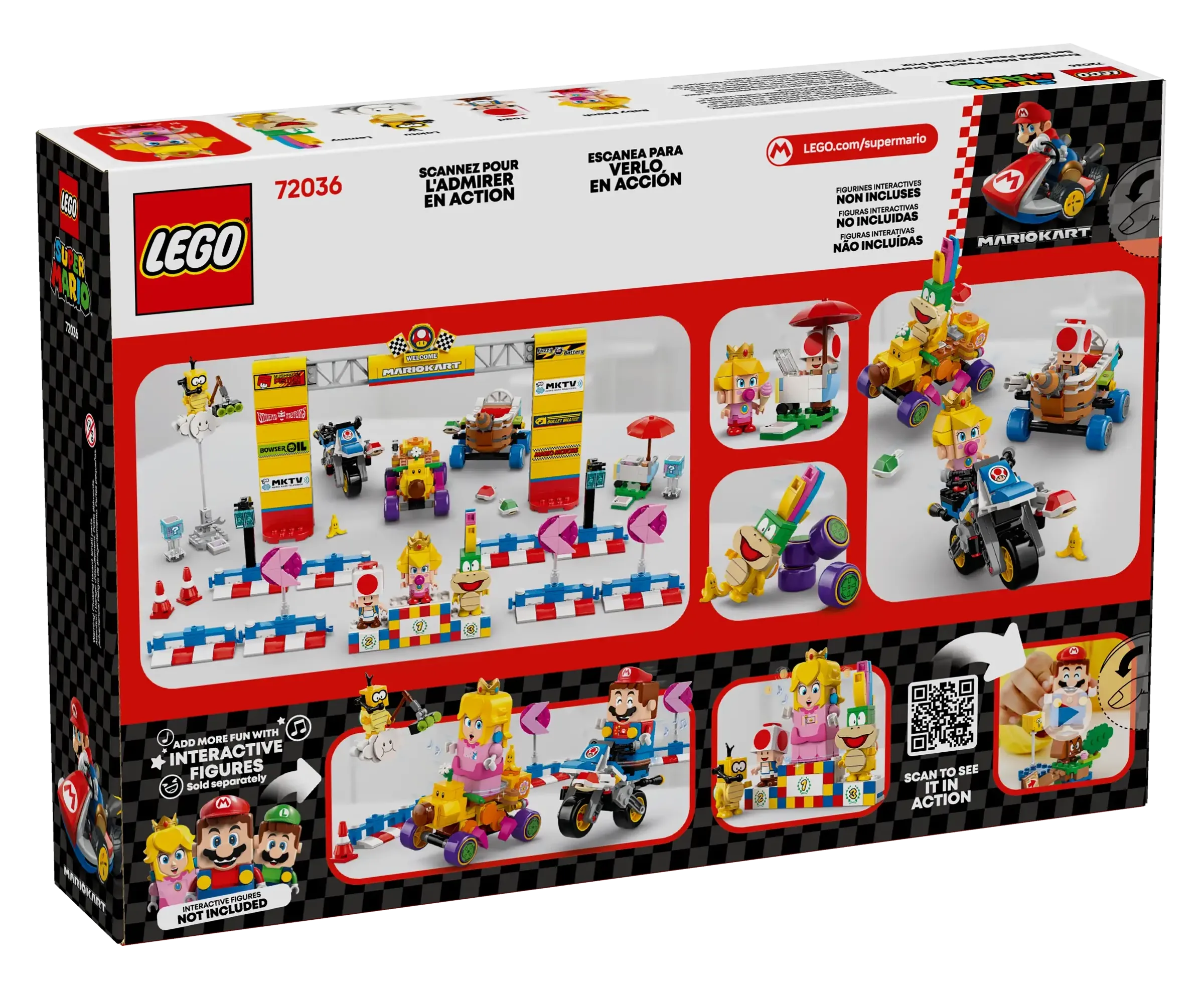 LEGO SUPER MARIO 72036 Mario Kart  Baby Peach & Grand Prix Set