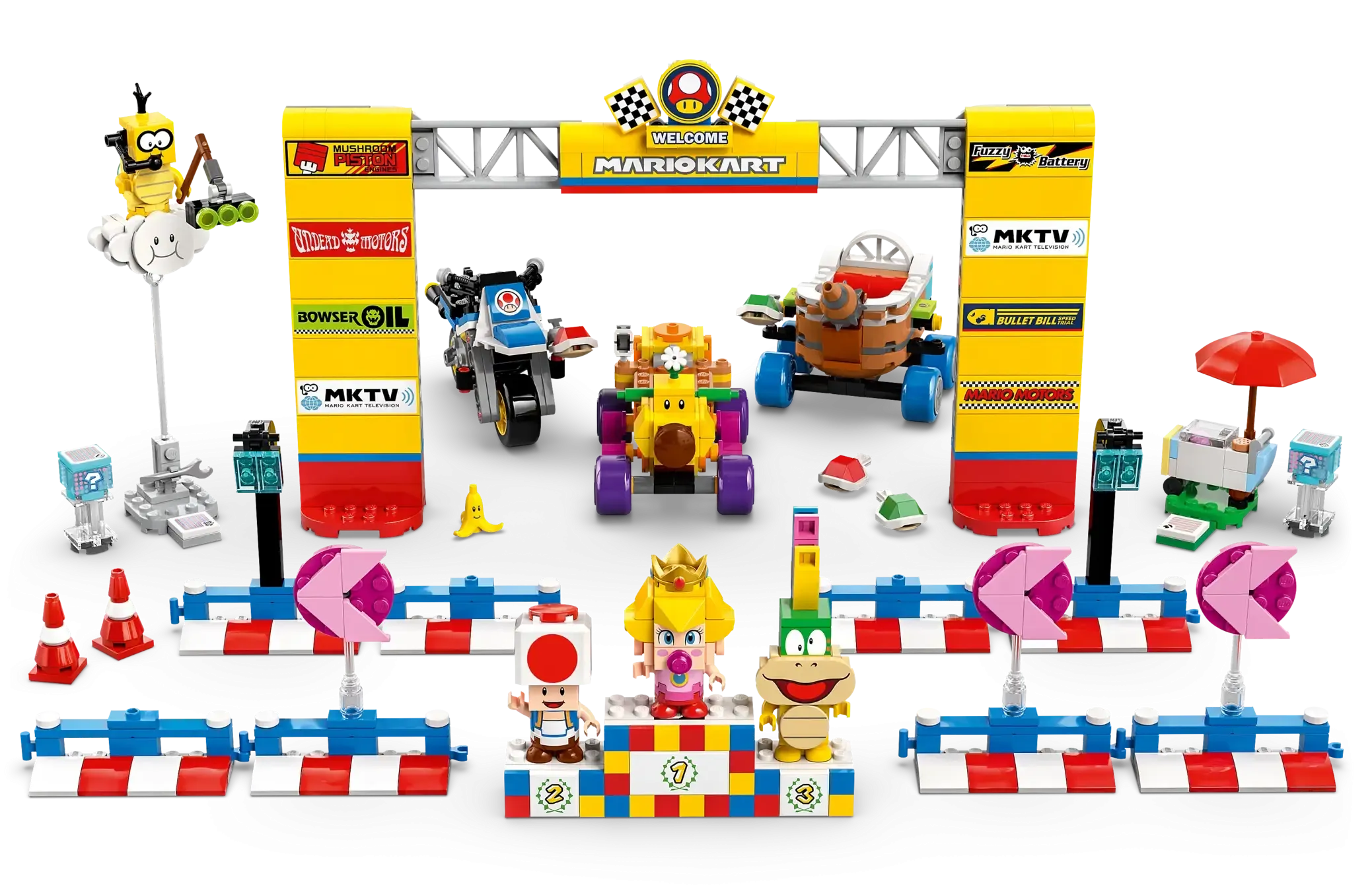 LEGO SUPER MARIO 72036 Mario Kart  Baby Peach & Grand Prix Set