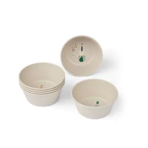 Liewood: Cees Bowl 6-Pack - Circus / Sandy