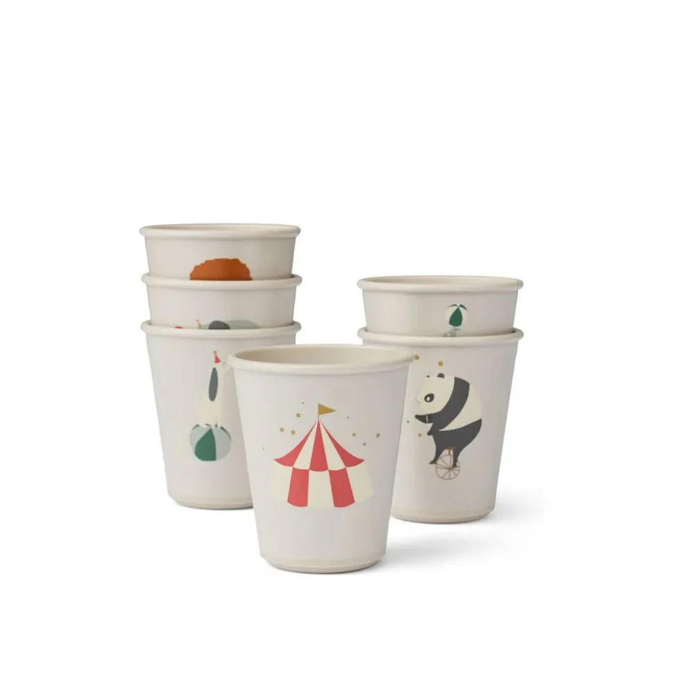 Liewood: Lana Cup 6-Pack - Circus / Sandy
