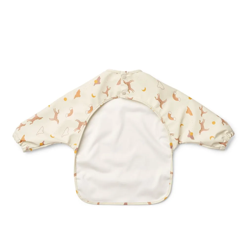 Liewood: Merle Printed Cape Bib - Dream / Ecru