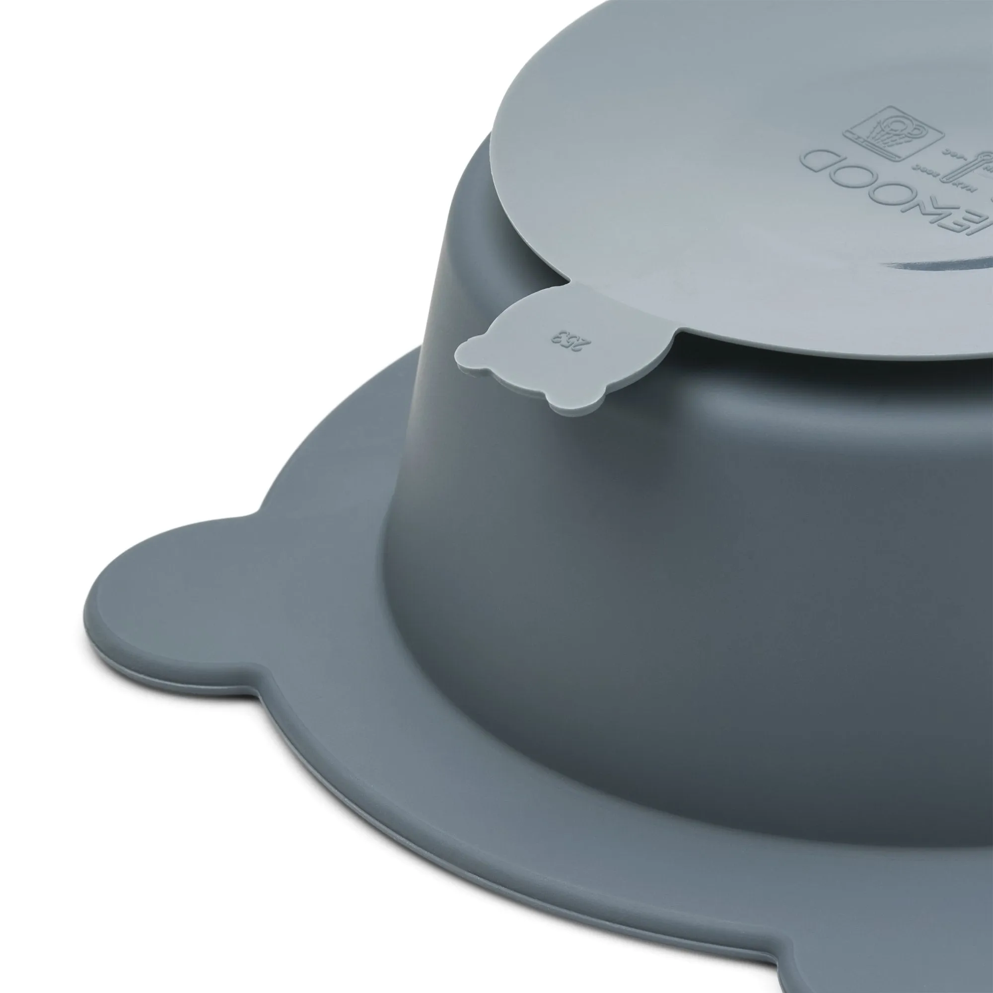 Liewood: Peony Suction Bowl 2-Pack - Whale Blue / Dove Blue