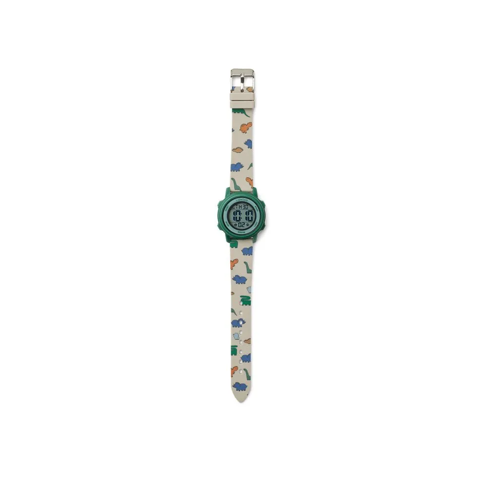 Liewood: Sussi Wrist Watch - Dinosaurs / Mist