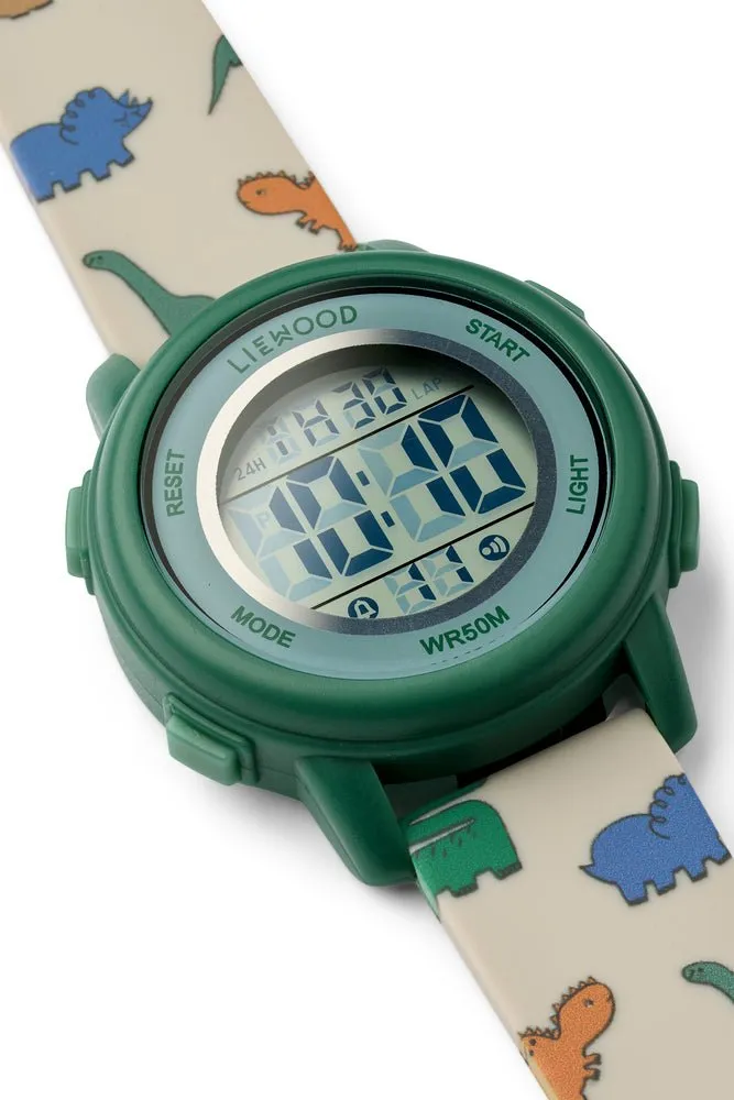 Liewood: Sussi Wrist Watch - Dinosaurs / Mist
