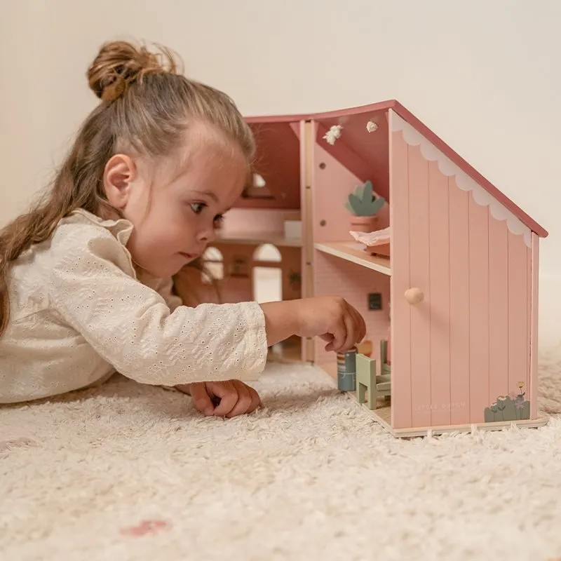 Little Dutch: Pink Wooden Portable Dollhouse