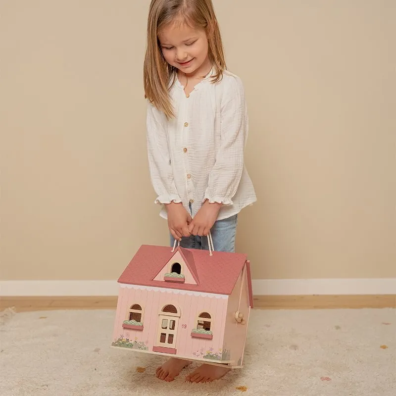 Little Dutch: Pink Wooden Portable Dollhouse