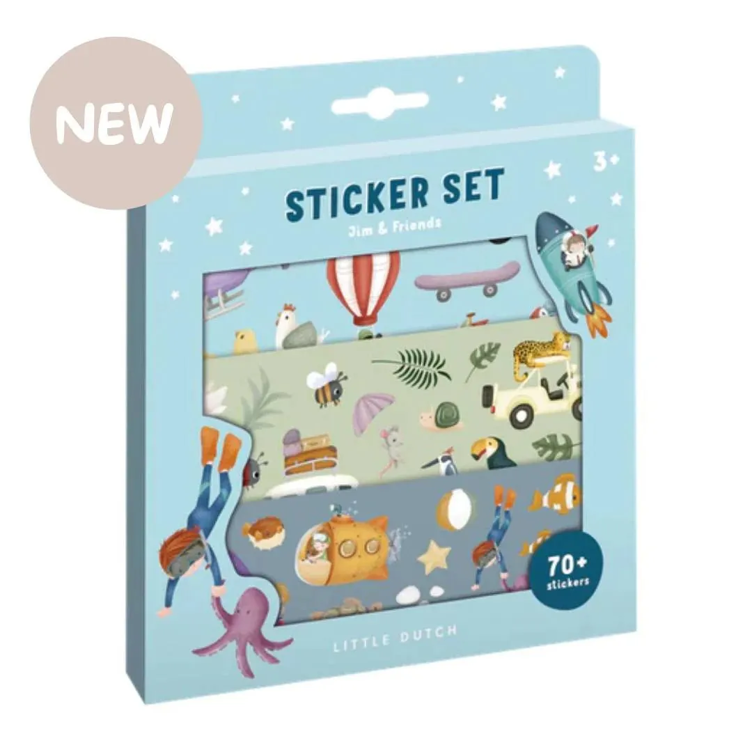 Little Dutch: Stickerset - Jim & Friends