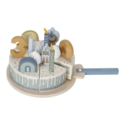 Little Dutch: Wooden Cake - Blue