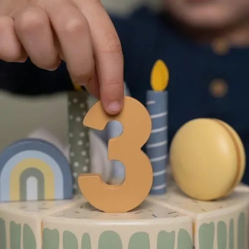 Little Dutch: Wooden Cake - Blue