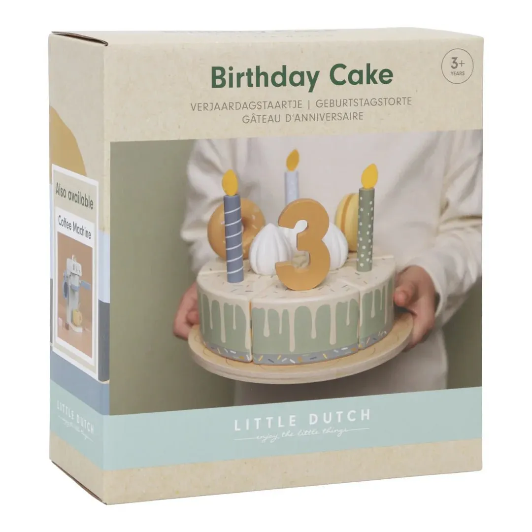 Little Dutch: Wooden Cake - Blue