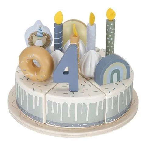 Little Dutch: Wooden Cake - Blue