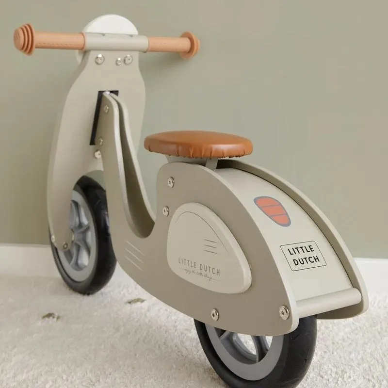 Little Dutch: Wooden Scooter Olive