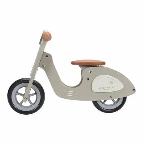 Little Dutch: Wooden Scooter Olive