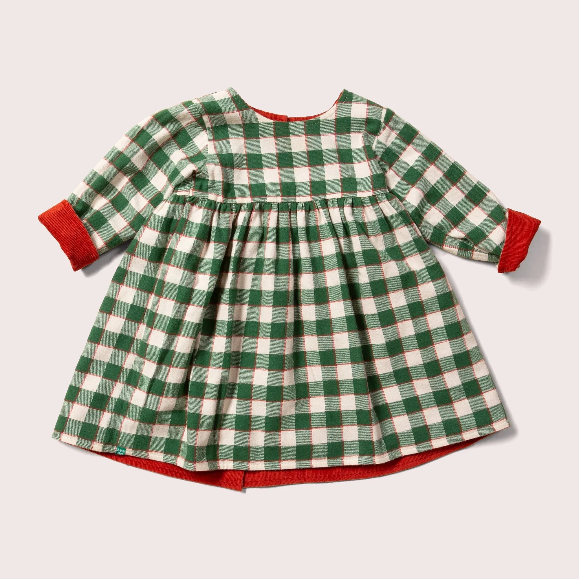 Little Green Radicals: Hazelnut Reversible Corduroy Pocket Dress