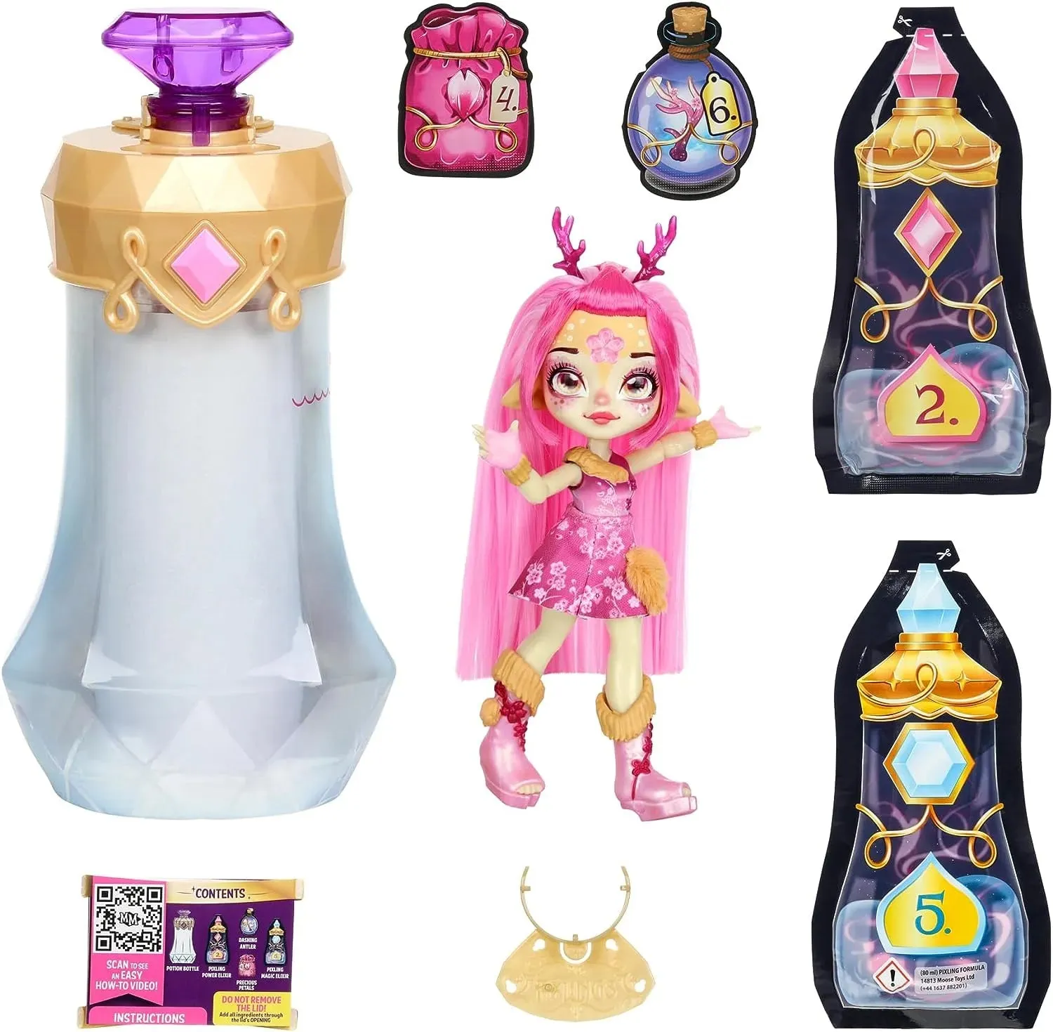 Magic Mixies Pixlings Deerlee Pink