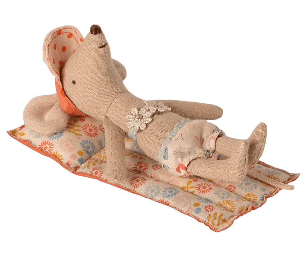Maileg: Air Mattress, Mouse - Flower