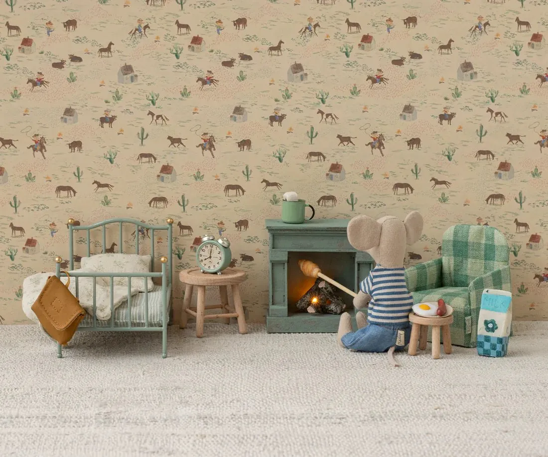 Maileg: Alarm clock, Mouse - Mint