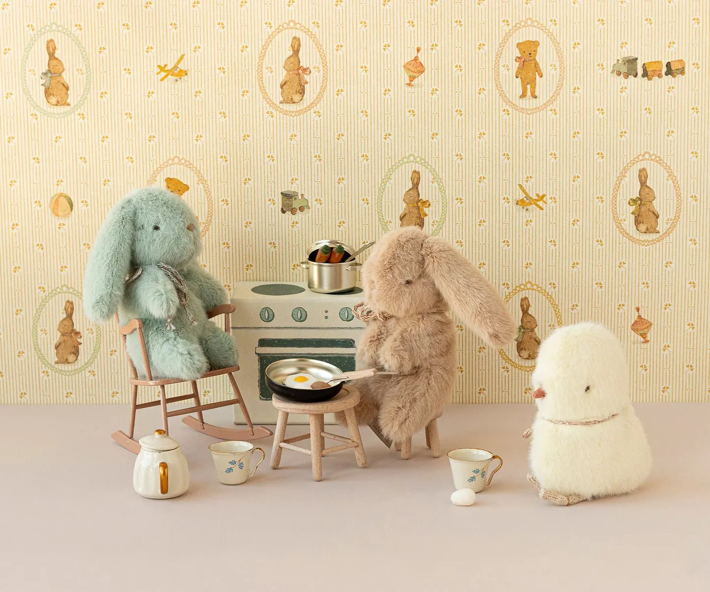 Maileg: Bunny plush, Mini - Cream peach
