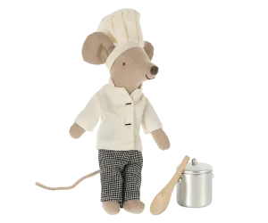 Maileg: Chef Mouse with Pot & Spoon