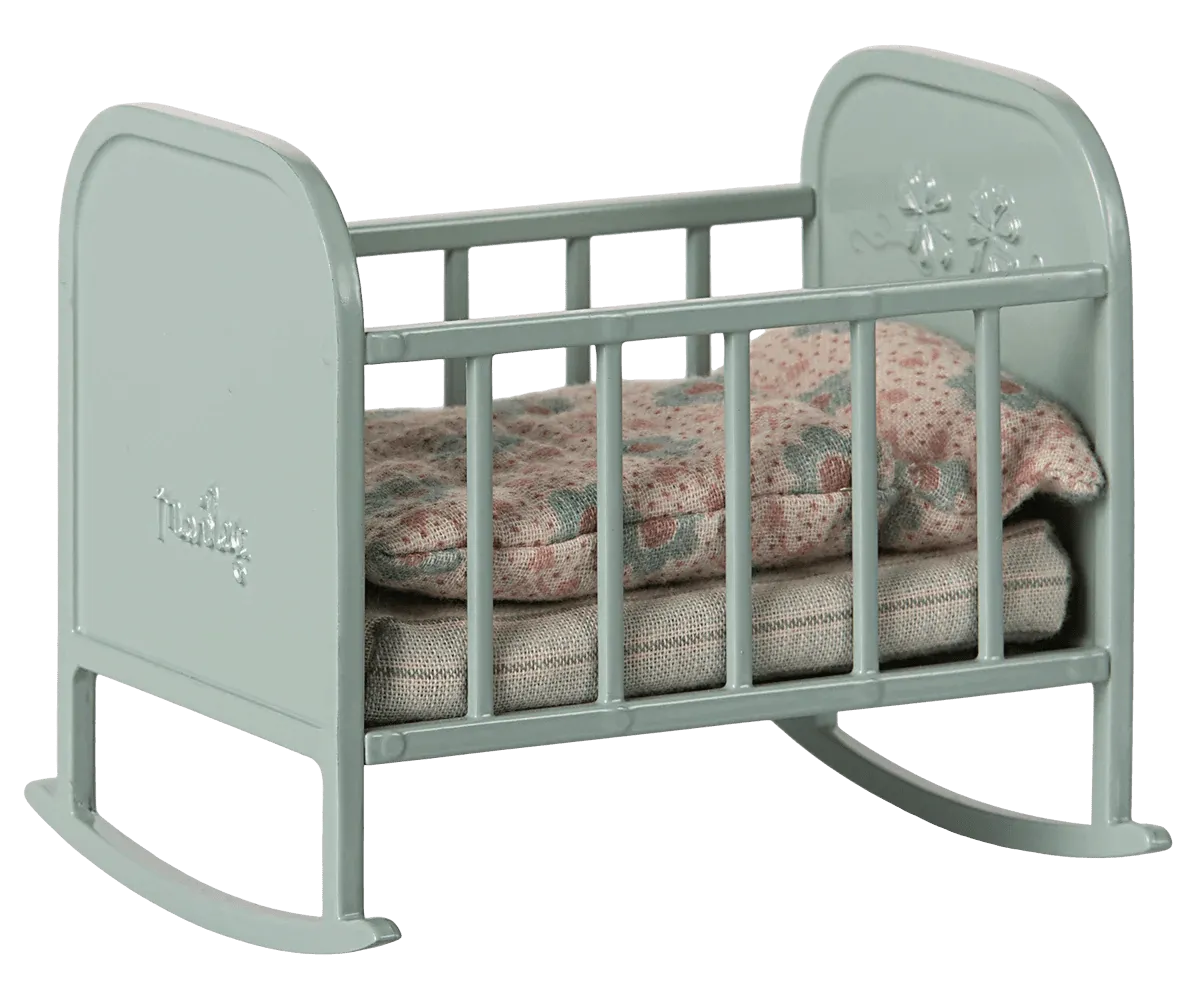 Maileg: Cradle, My - Blue mint