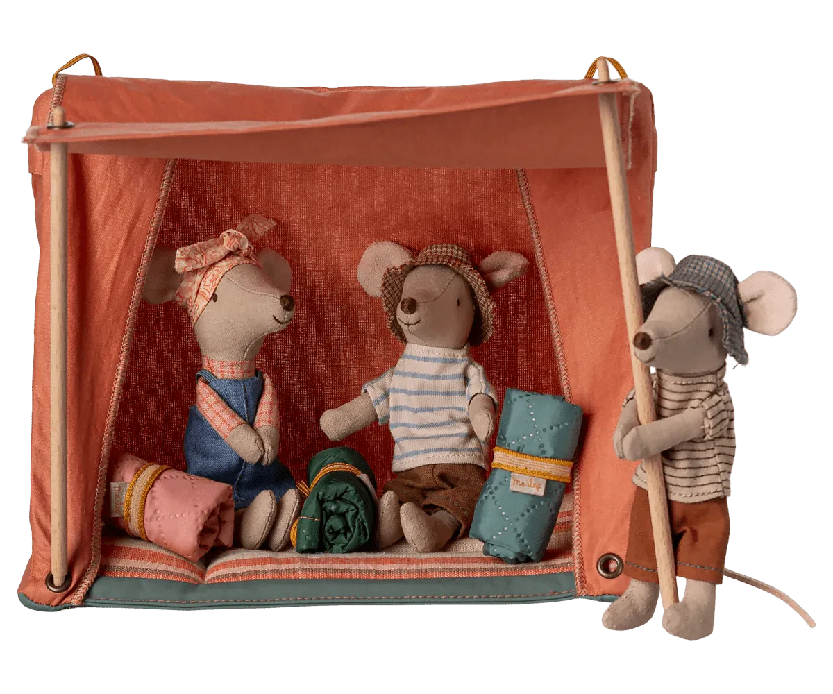 Maileg: Happy camper tent, Mouse