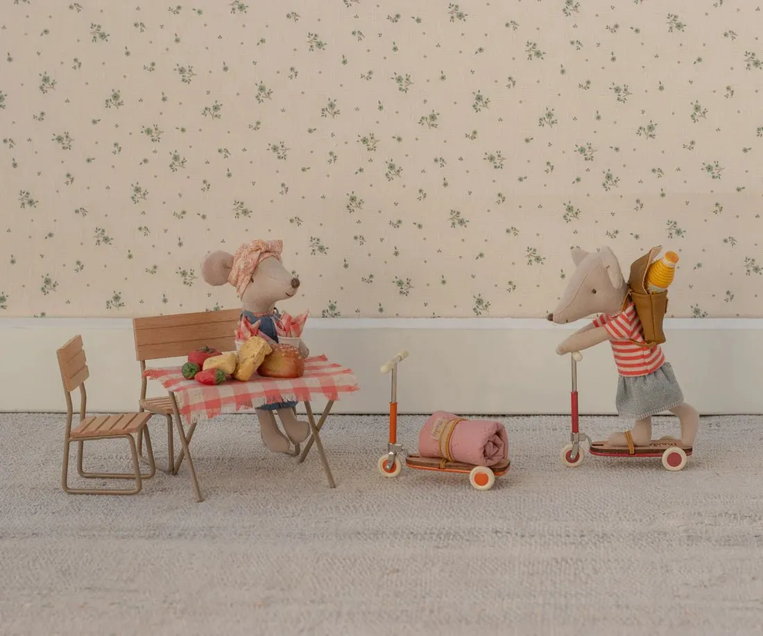 Maileg: Kick board, Mouse - Orange