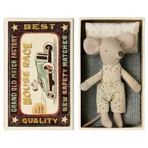 Maileg: Little brother mouse in matchbox