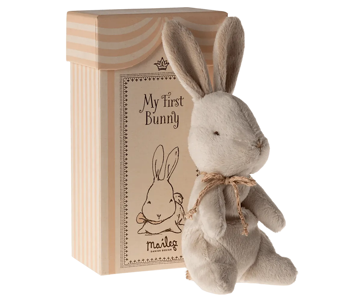 Maileg: My First Bunny - Off White / Rose