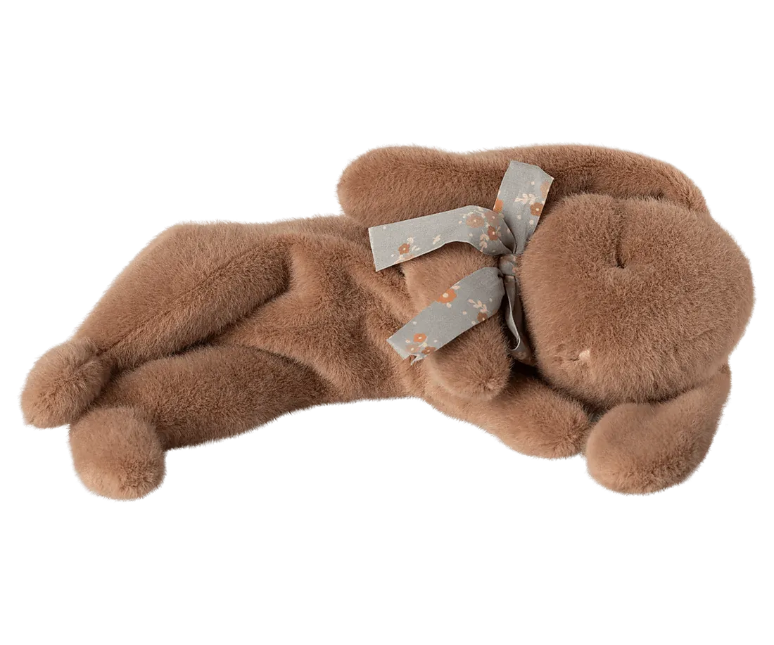 Maileg: Sleeping Bunny Plush - Small / Soft Brown