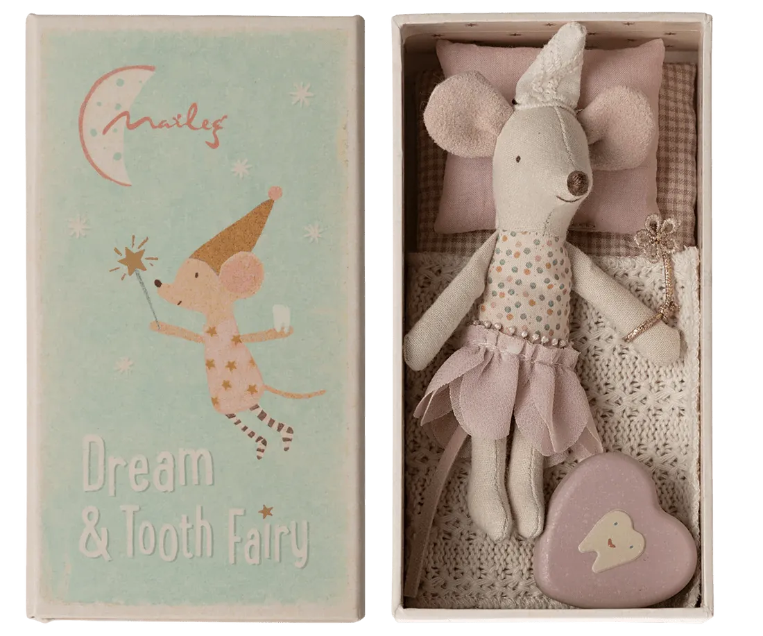 Maileg: Tooth fairy mouse matchbox, Little Sister