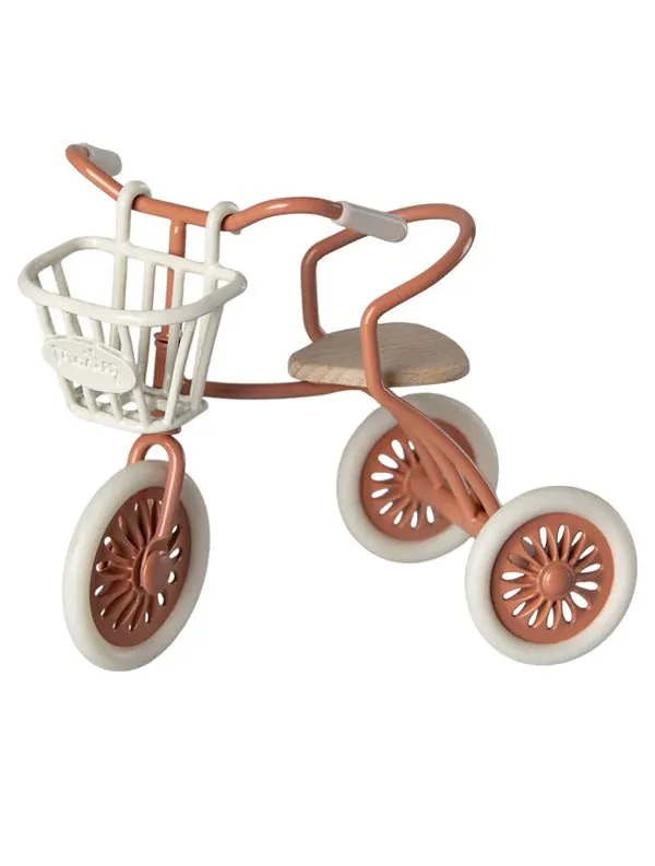 Maileg: Tricycle Basket - Mouse (White)