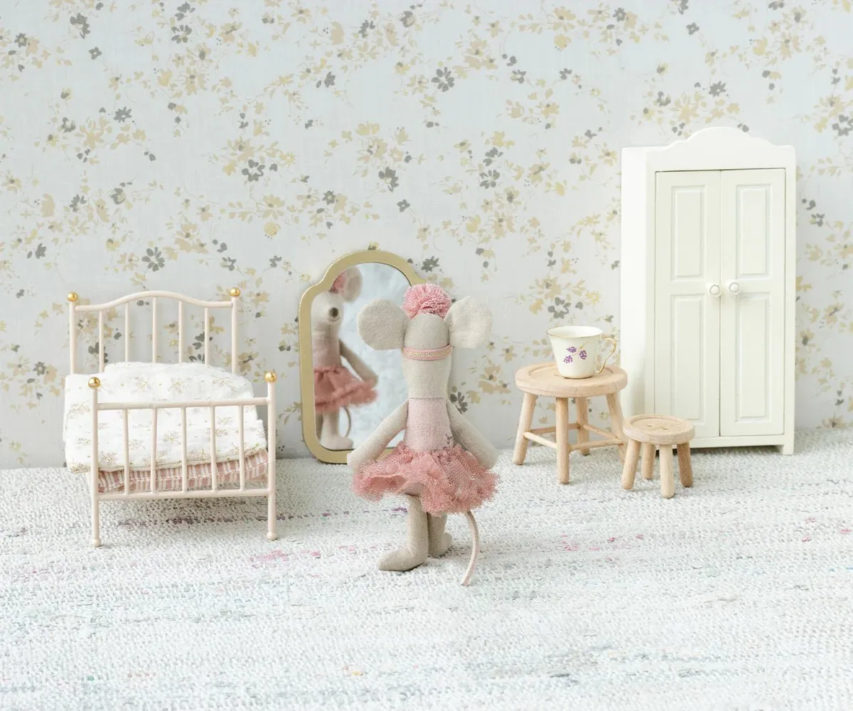 Maileg: Vintage Bed - Mouse / Rose