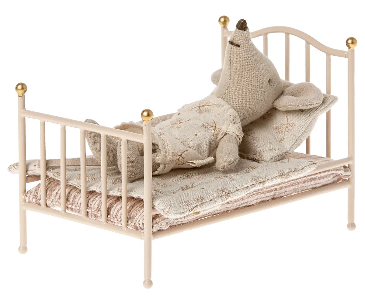 Maileg: Vintage Bed - Mouse / Rose