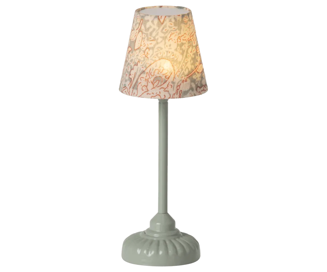 Maileg: Vintage floor lamp, Mouse - Mint