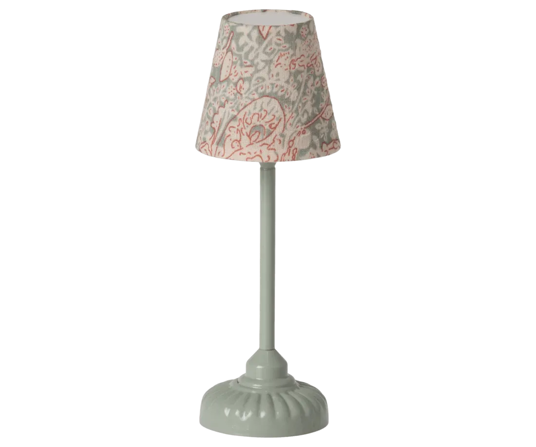 Maileg: Vintage floor lamp, Mouse - Mint