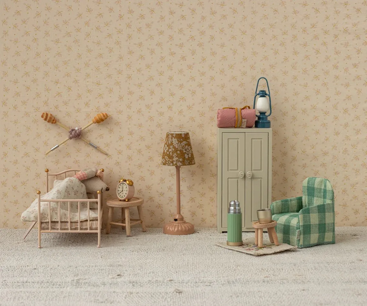 Maileg: Vintage floor lamp, Mouse - Mint