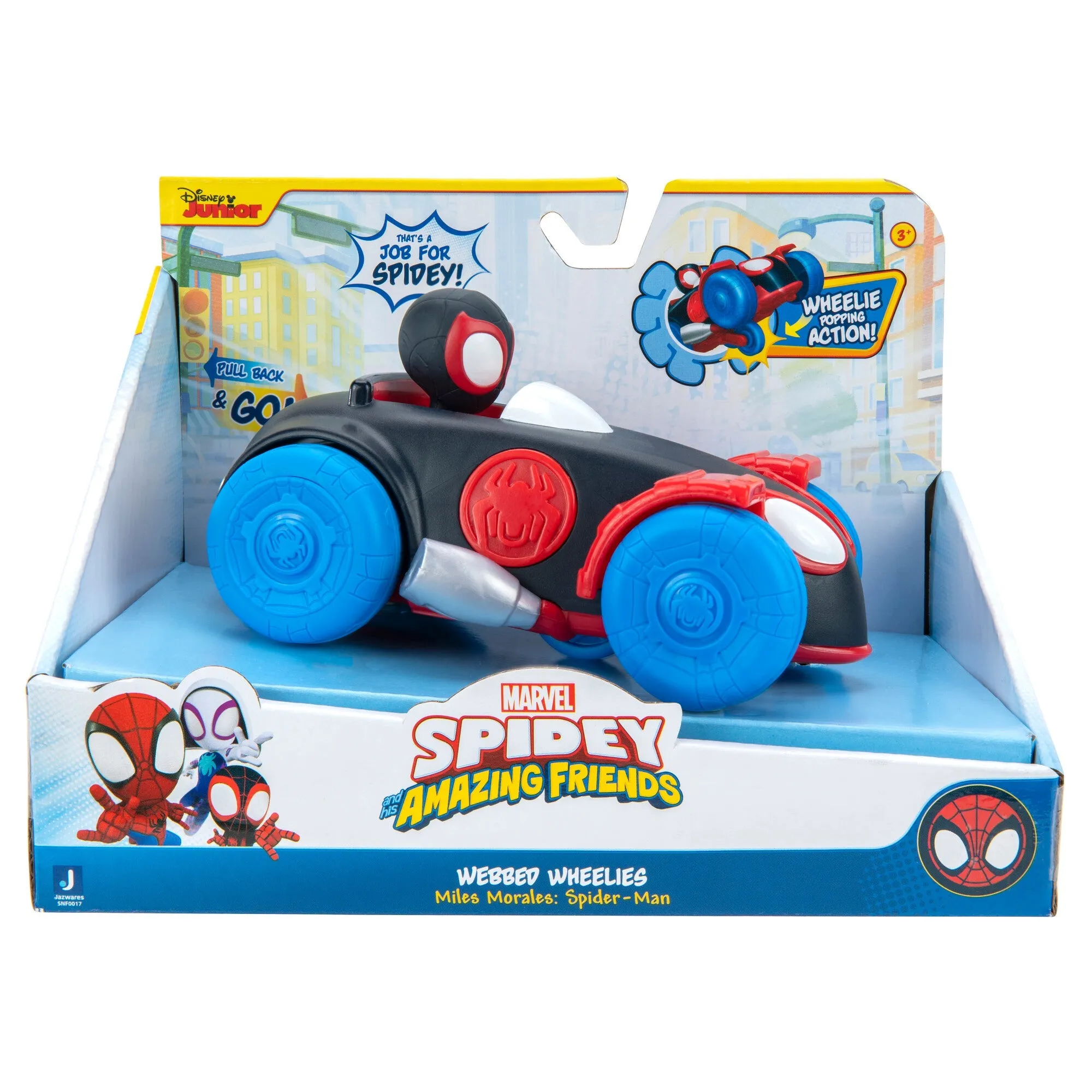 Marvel Spidey & His Amazing Friends Webbed Wheelies Vehicle Miles Morales Spider-Man