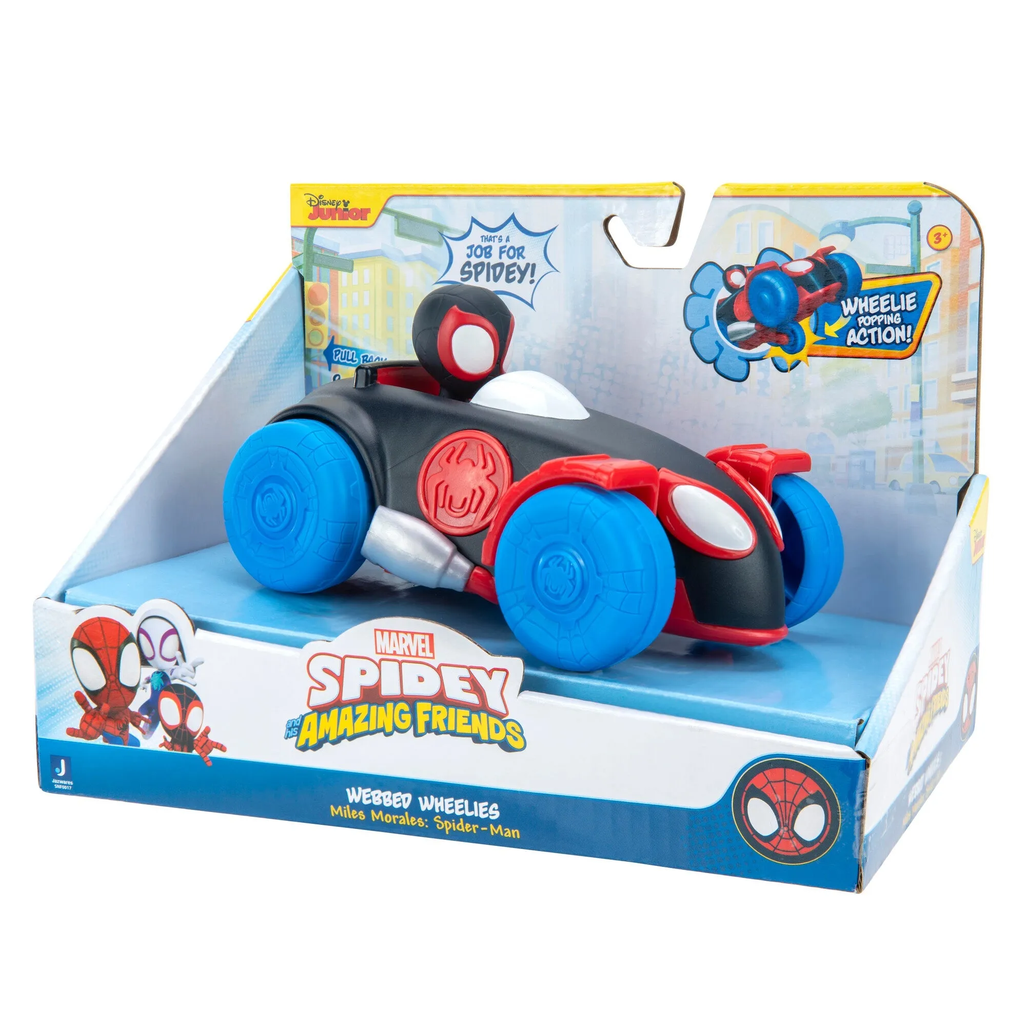 Marvel Spidey & His Amazing Friends Webbed Wheelies Vehicle Miles Morales Spider-Man