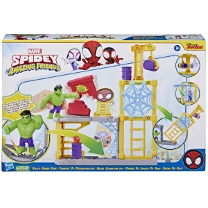 Marvel Spidey And His Amazing Friends Hulk Smash Yard Playset