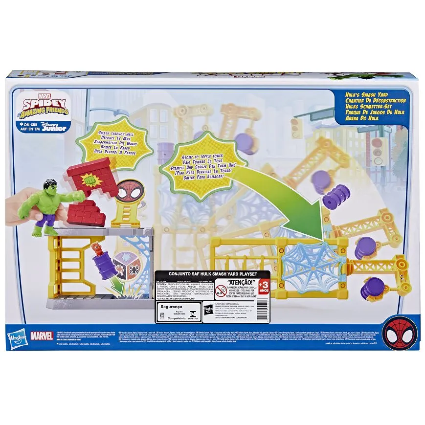 Marvel Spidey And His Amazing Friends Hulk Smash Yard Playset