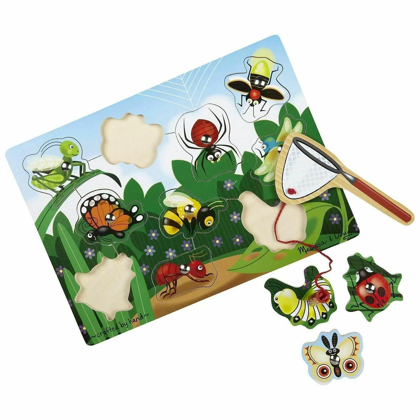 Melissa & Doug 13779 Bug-Catching Magnetic Puzzle Game